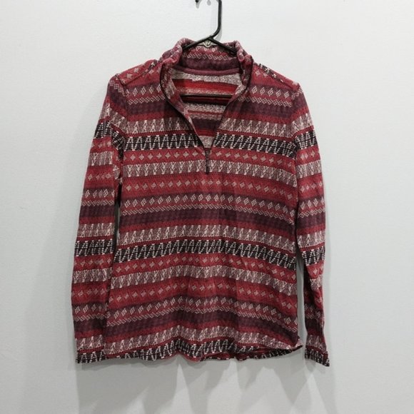 WOOLRICH Southwestern Half Zip Pullover Base Layer Medium - Picture 1 of 6